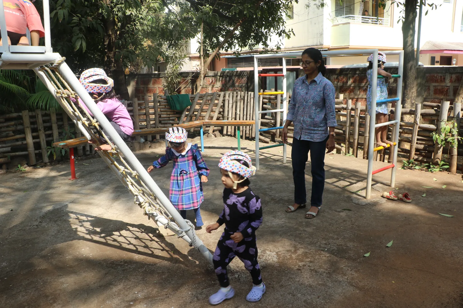 Children playing at Matern Roots Preschool