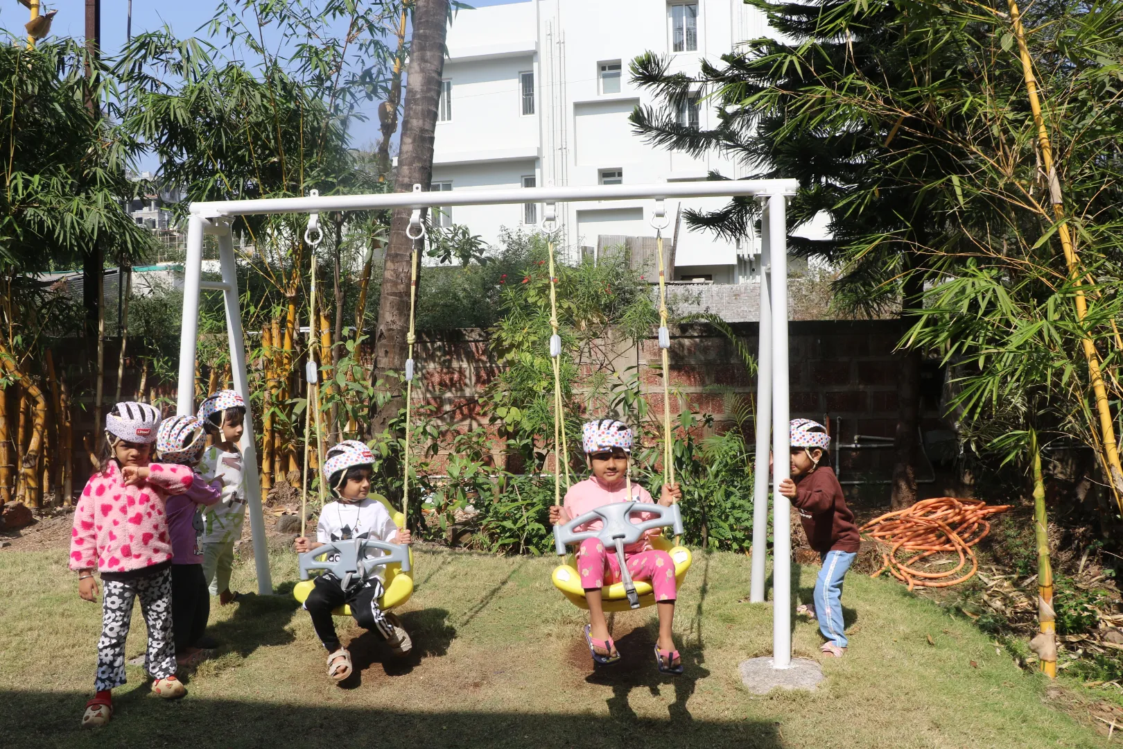 Children playing at Matern Roots Preschool