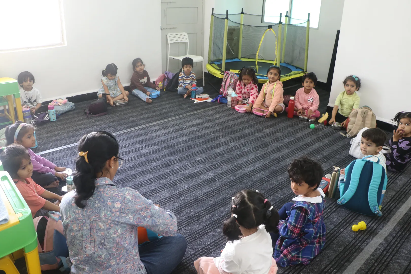 Classroom environment at Matern Roots Preschool in Kolhapur
