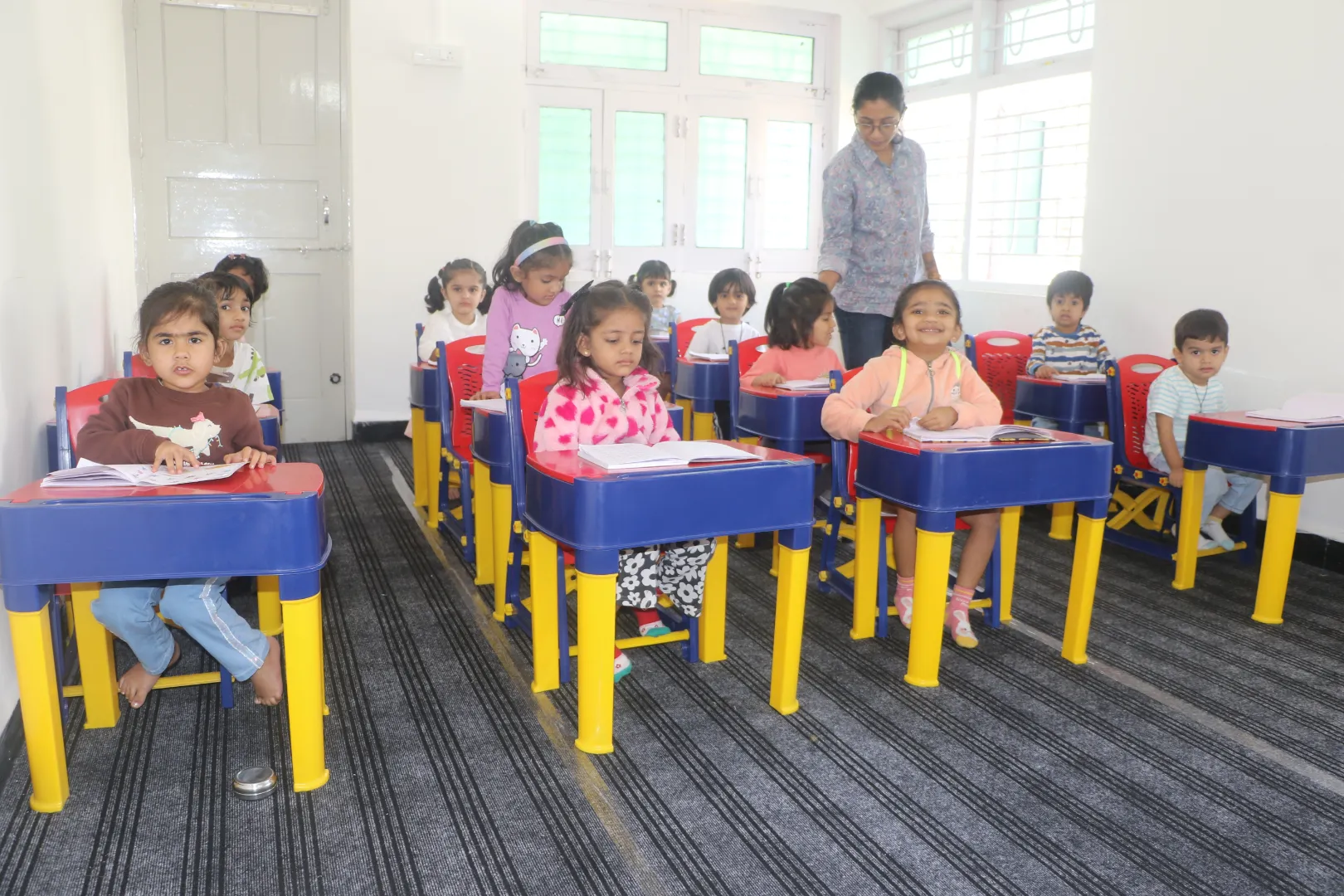 Preschool classroom setup in Kolhapur